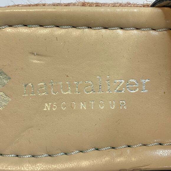 Naturalizer Womens Size 9.5 Reese Leather Espradrille Sandals Open Toe Slingback - Picture 10 of 11